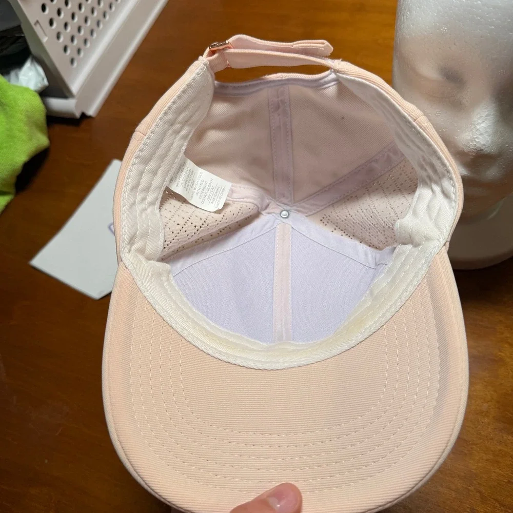Gaiam Cruiser Breathable Baseball Cap Women OS Pink Logo Adjustable Hat